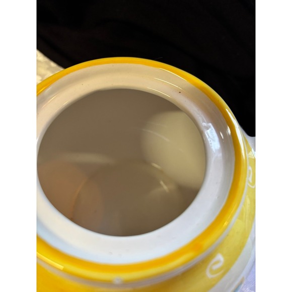 ceramic tea pots with hand painted floral desig - Picture 7 of 8